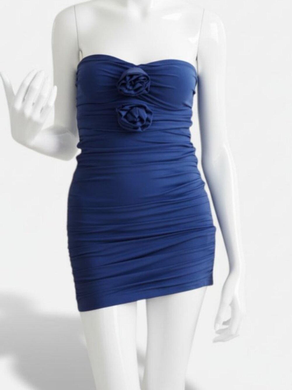 Theme Girl's Blue Cornelia Rose Dress Size L